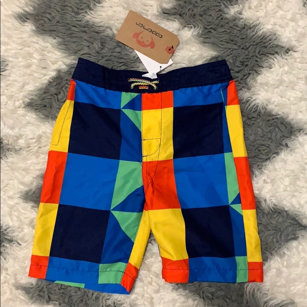 NWT Appaman Boys Geometric Swim Trunks